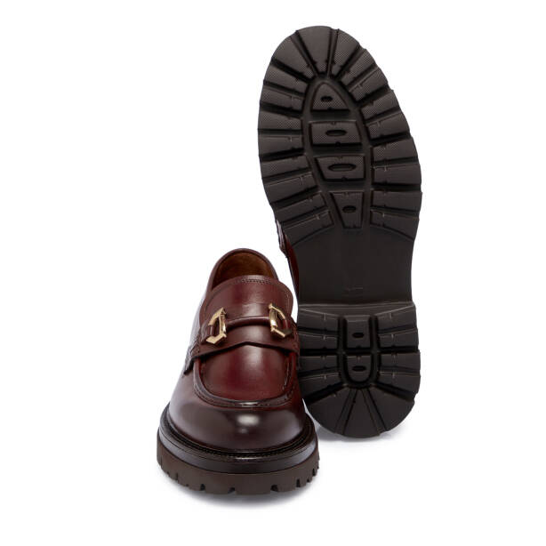 Kahverengi Deri Erkek Loafer - E25S1AY57462-E2P - 4