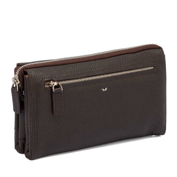 Kahverengi Hakiki Deri Erkek Portföy Çantası - S1PC00001633-A42 - 2