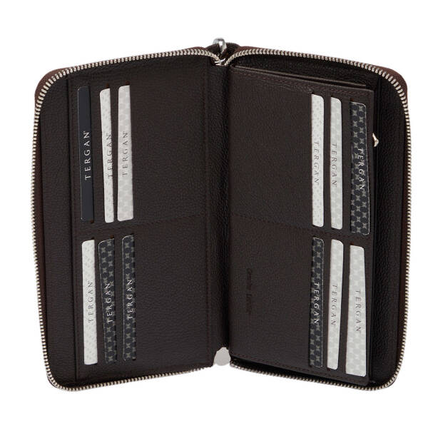 Kahverengi Deri Erkek Portföy Çantası - S1PC00001667-U5H - Tergan