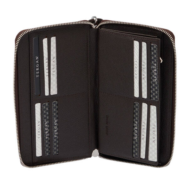 Kahverengi Deri Erkek Portföy Çantası - S1PC00001667-U5H - 3