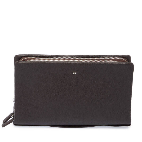 Kahverengi Deri Erkek Portföy Çantası - S1PC00002196-U5H - 1