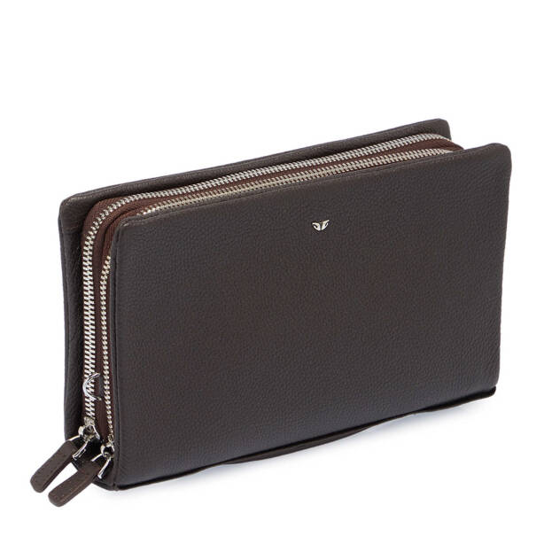 Kahverengi Deri Erkek Portföy Çantası - S1PC00002196-U5H - 2