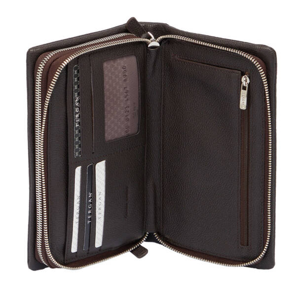 Kahverengi Deri Erkek Portföy Çantası - S1PC00002196-U5H - 5