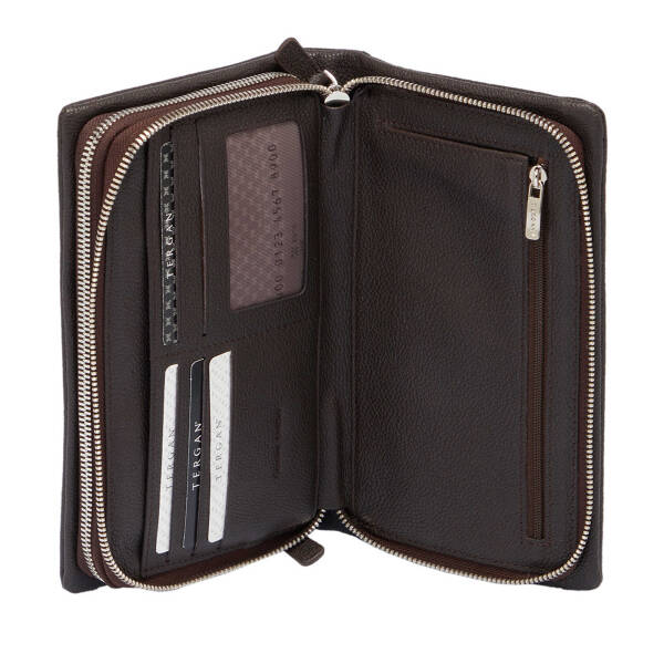 Kahverengi Deri Erkek Portföy Çantası - S1PC00002196-U5H - 5