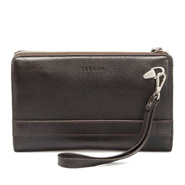 Kahverengi Deri Erkek Portföy Çantası - S1PC00002199-A7P - 3