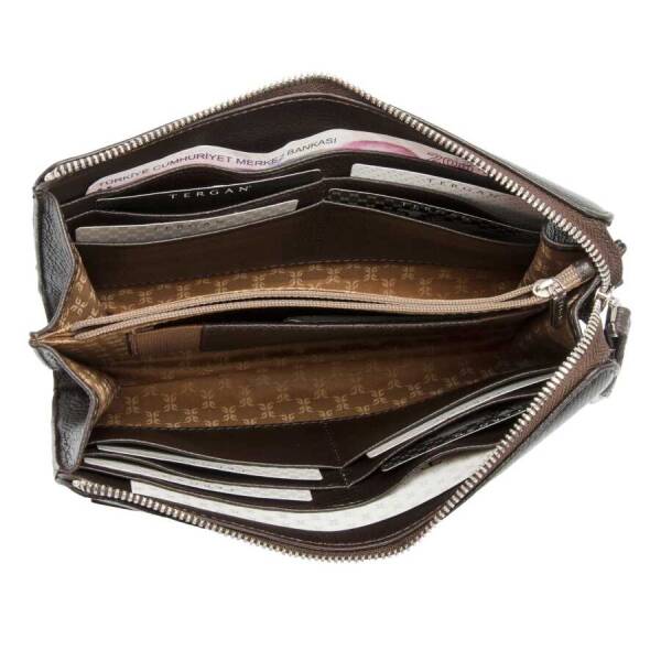 Kahverengi Hakiki Deri Erkek Portföy Çantası - S1PC00002199-A7P - 4