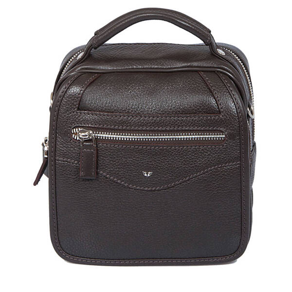 Kahverengi Deri Erkek Portföy Çantası - S1PC00002957-A7P - 1