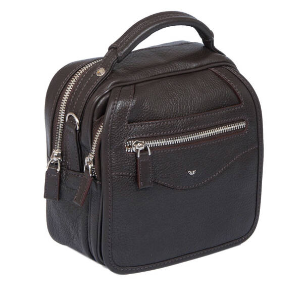 Kahverengi Deri Erkek Portföy Çantası - S1PC00002957-A7P - 2