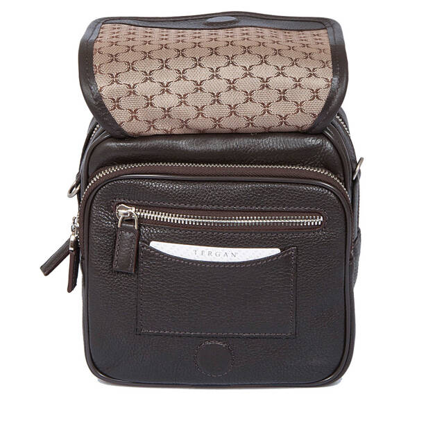 Kahverengi Deri Erkek Portföy Çantası - S1PC00002957-A7P - 4