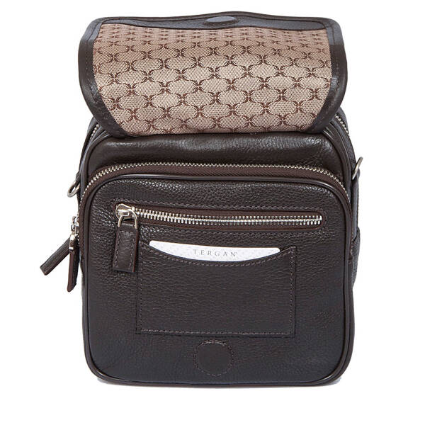 Kahverengi Deri Erkek Portföy Çantası - S1PC00002957-A7P - 4