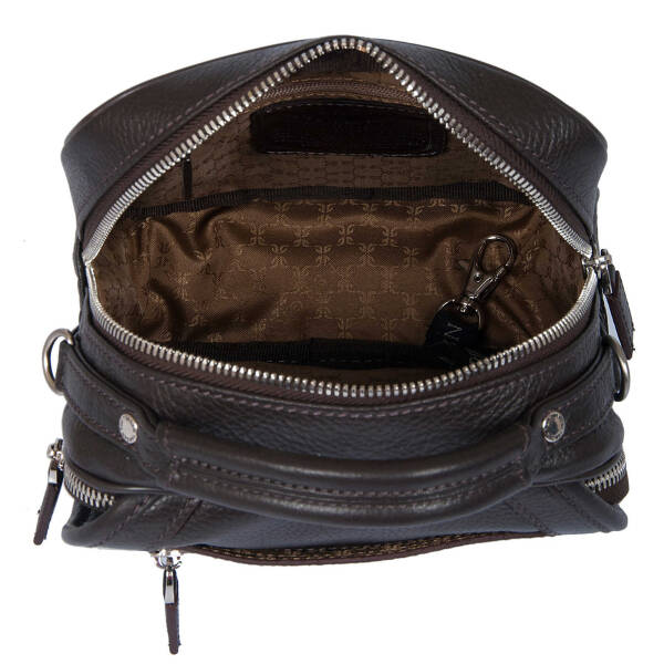 Kahverengi Deri Erkek Portföy Çantası - S1PC00002957-A7P - 5