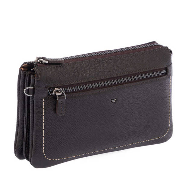 Kahverengi Deri Erkek Portföy Çantası - S1PC00002998-A7P - 2