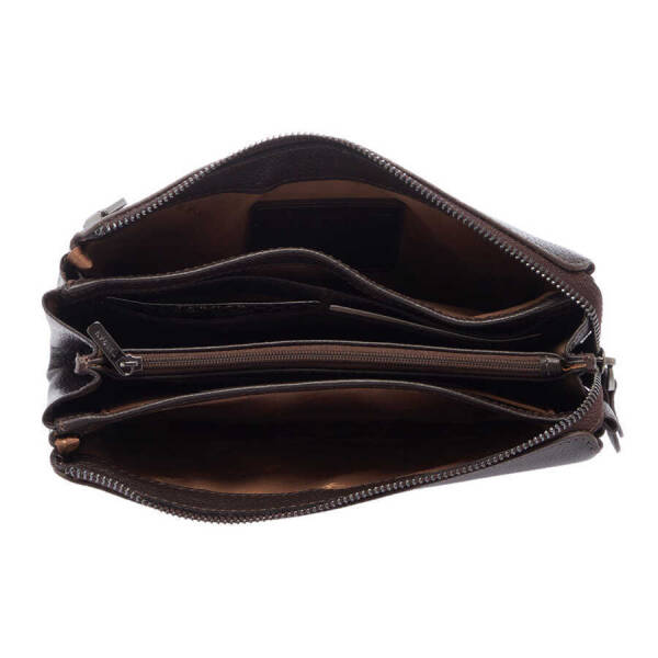 Kahverengi Hakiki Deri Erkek Portföy Çantası - S1PC00021240-A7P - 4