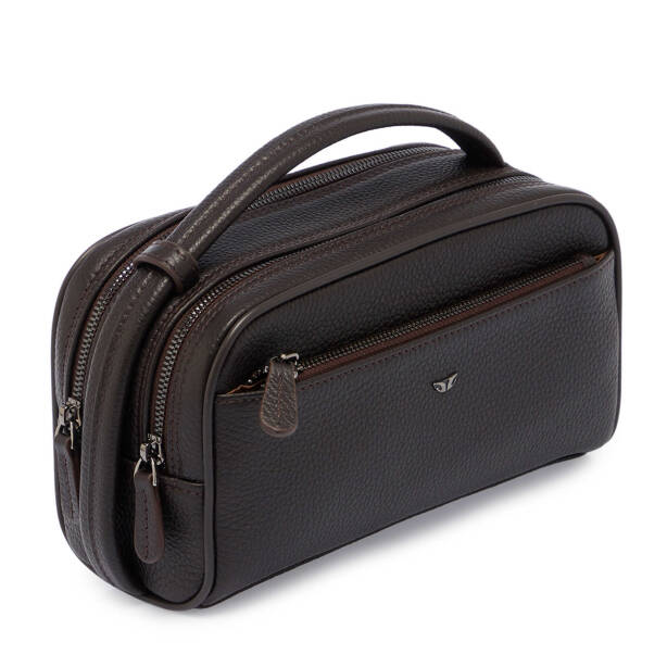 Kahverengi Deri Erkek Portföy Çantası - S1PC00021510-A42 - 2