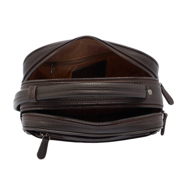 Kahverengi Deri Erkek Portföy Çantası - S1PC00021510-A42 - 4