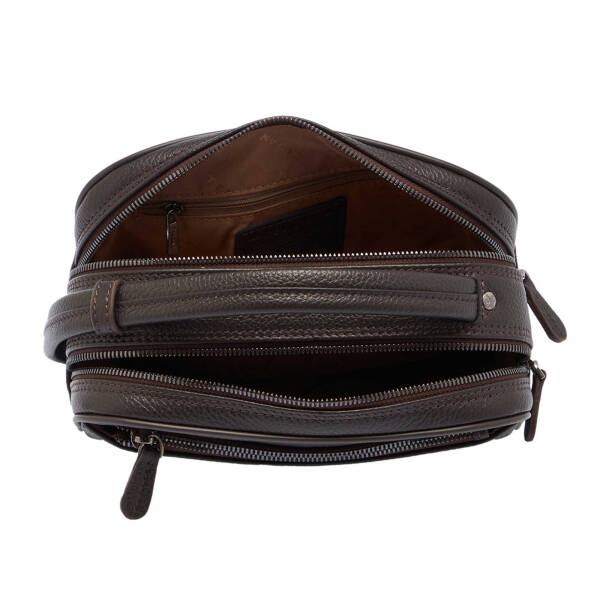 Kahverengi Deri Erkek Portföy Çantası - S1PC00021510-A42 - 4