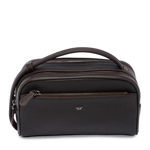 Kahverengi Hakiki Deri Erkek Portföy Çantası - S1PC00021510-A42 - 1