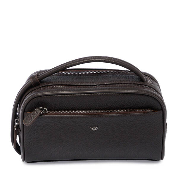 Kahverengi Hakiki Deri Erkek Portföy Çantası - S1PC00021510-A42 - 1