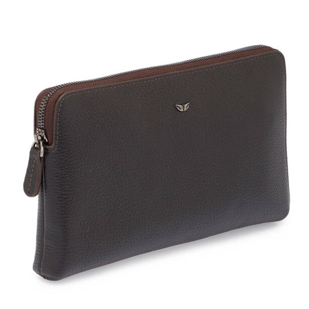 Kahverengi Deri Erkek Portföy Çantası - S1PC00021517-A42 - 2