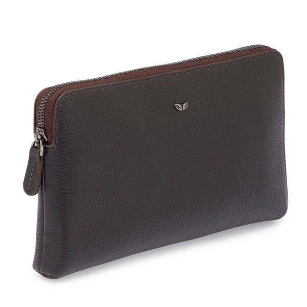 Kahverengi Deri Erkek Portföy Çantası - S1PC00021517-A42 - 2