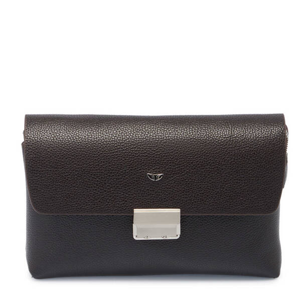 Kahverengi Deri Erkek Portföy Çantası - S1PC00021523-A7P - Tergan