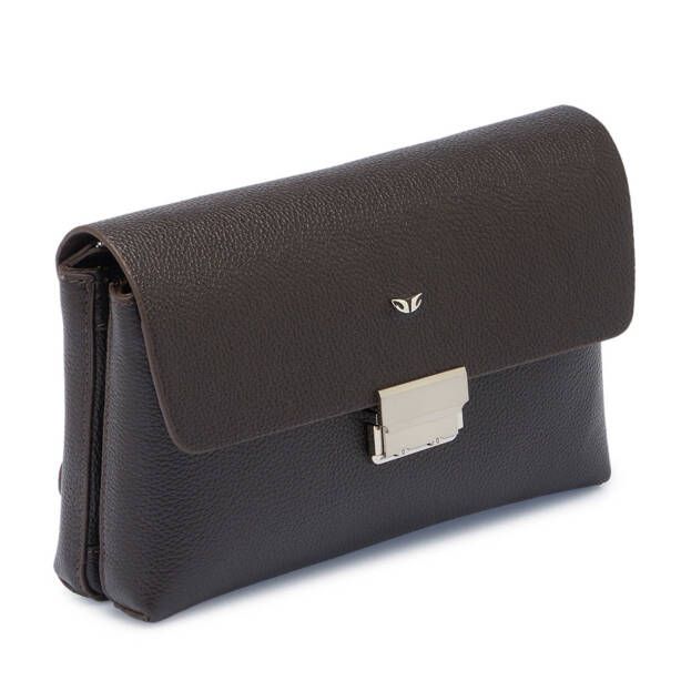 Kahverengi Deri Erkek Portföy Çantası - S1PC00021523-A7P - Tergan