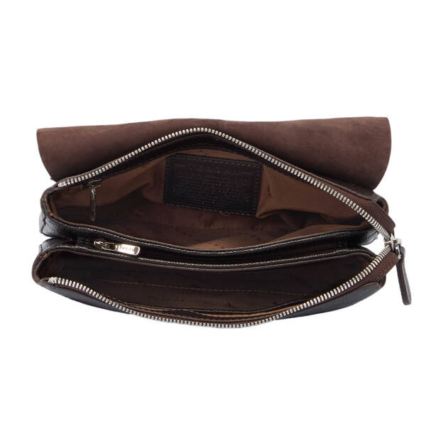 Kahverengi Deri Erkek Portföy Çantası - S1PC00021523-A7P - Tergan