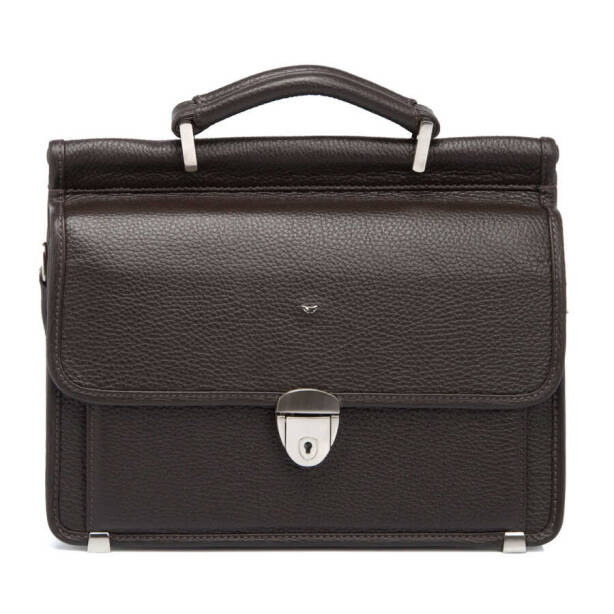 Kahverengi Deri Erkek Portföy Çantası - S1PC00022126-A42 