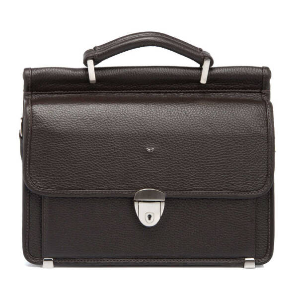 Kahverengi Deri Erkek Portföy Çantası - S1PC00022126-A42 - 1