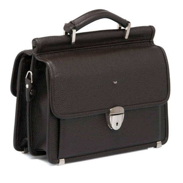 Kahverengi Deri Erkek Portföy Çantası - S1PC00022126-A42 - 2