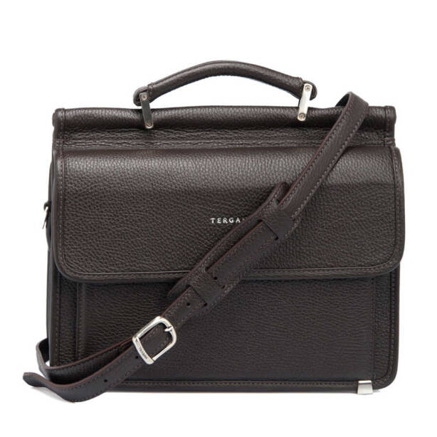 Kahverengi Deri Erkek Portföy Çantası - S1PC00022126-A42 - 3