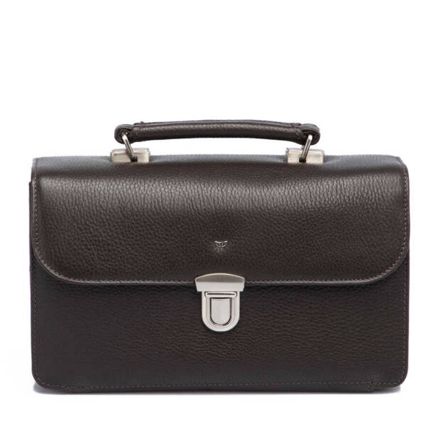 Kahverengi Deri Erkek Portföy Çantası - S1PC00022154-A42 - 1