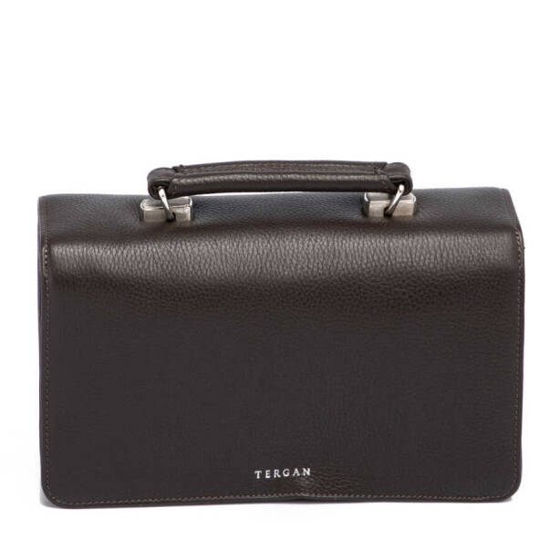 Kahverengi Deri Erkek Portföy Çantası - S1PC00022154-A42 - 3