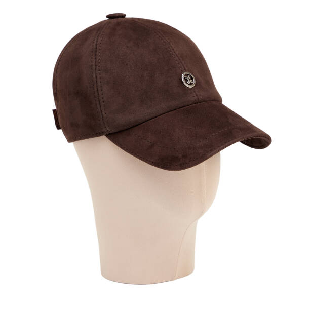 Kahverengi Deri Erkek Şapka - S1SPK0330004-U9X - Tergan Four Season