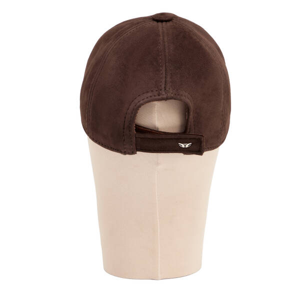 Kahverengi Deri Erkek Şapka - S1SPK0330004-U9X - Tergan Four Season