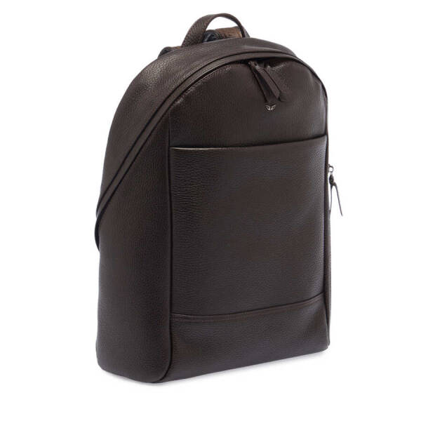 Kahverengi Deri Erkek Sırt Çantası - S1SR00021345-A42 - 2