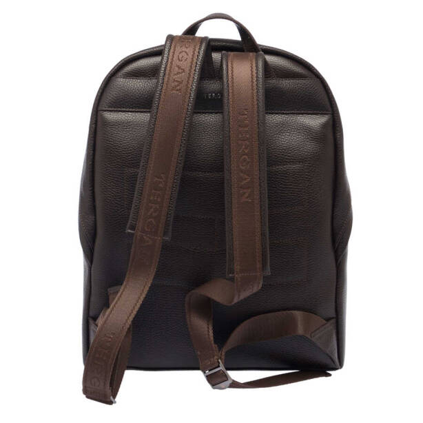 Kahverengi Deri Erkek Sırt Çantası - S1SR00021345-A42 - 3