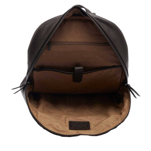 Kahverengi Deri Erkek Sırt Çantası - S1SR00021345-A42 - 4