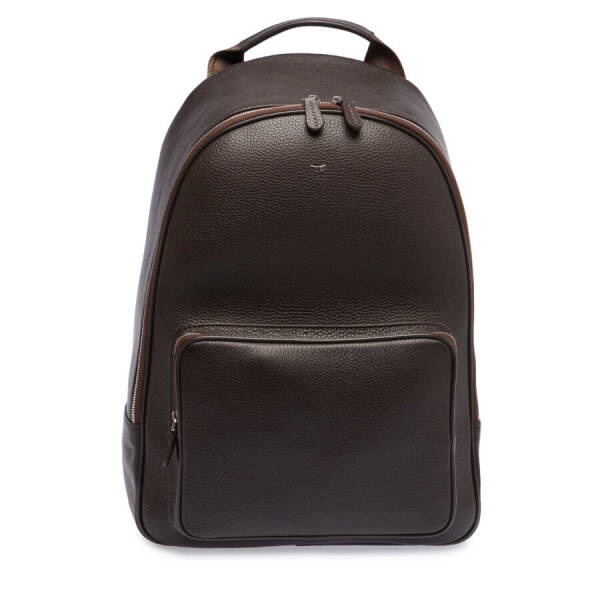 Kahverengi Deri Erkek Sırt Çantası - S1SR00021443-A42 - 1