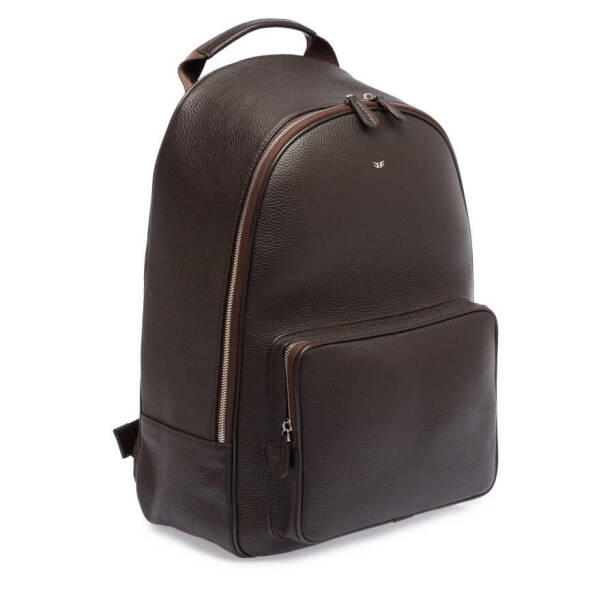 Kahverengi Deri Erkek Sırt Çantası - S1SR00021443-A42 - Tergan