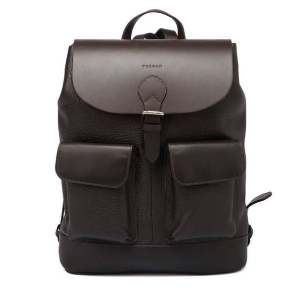 Kahverengi Deri Erkek Sırt Çantası - S1SR00021463-W14 - 1