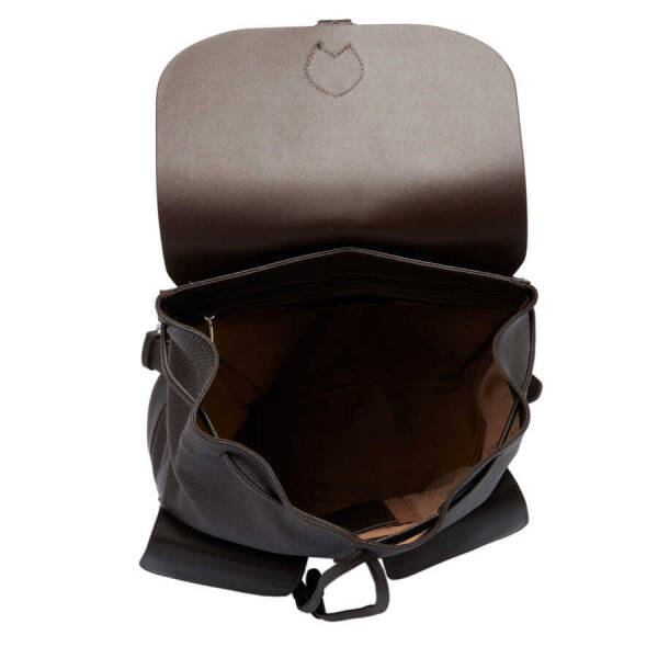 Kahverengi Deri Erkek Sırt Çantası - S1SR00021463-W14 - 4