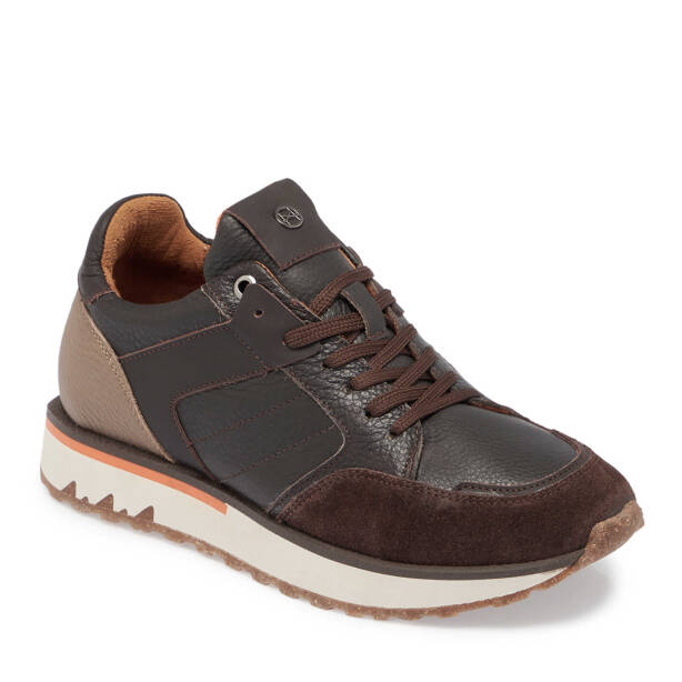 Kahverengi Deri Erkek Sneaker - E23S1AY56381-A24 