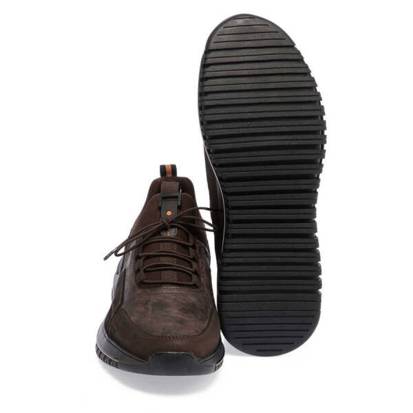 Kahverengi Deri Erkek Sneaker - E23S1AY56388-A24 - 4