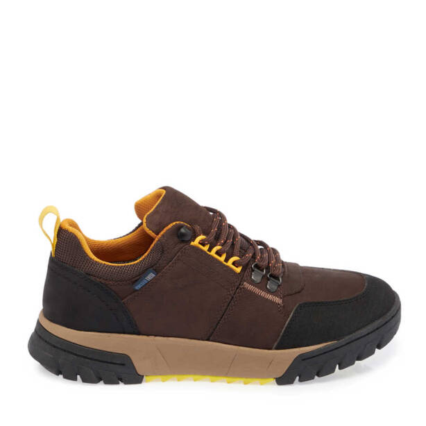 Kahverengi Deri Erkek Sneaker - E23S1AY56398-A24 - 3