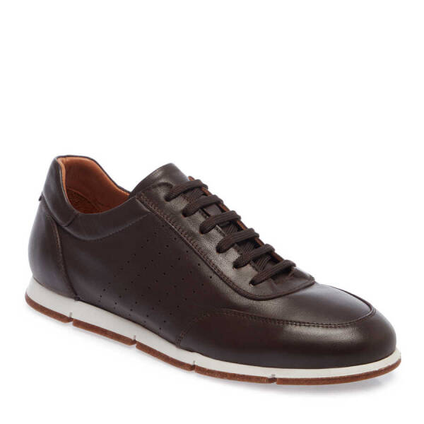 Kahverengi Deri Erkek Sneaker - E24I1AY56684-A24 - 1