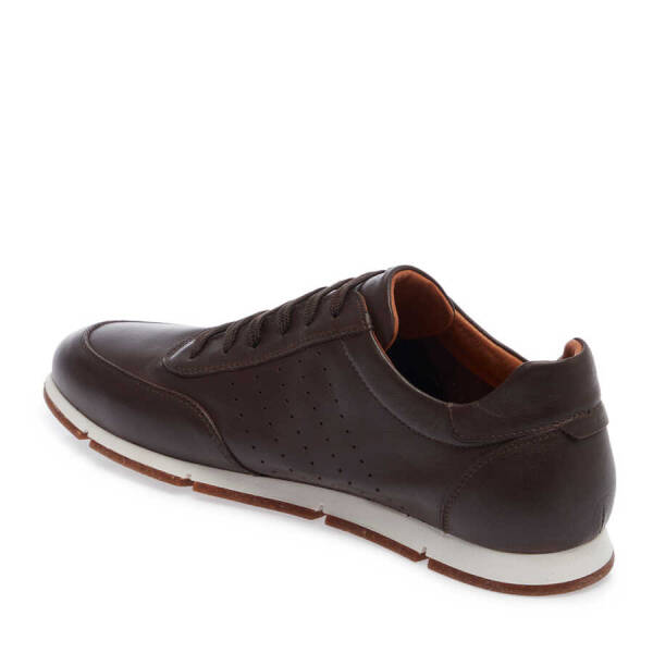 Kahverengi Deri Erkek Sneaker - E24I1AY56684-A24 - 2