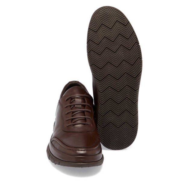 Kahverengi Deri Erkek Sneaker - E24I1AY56772-A24 - 4