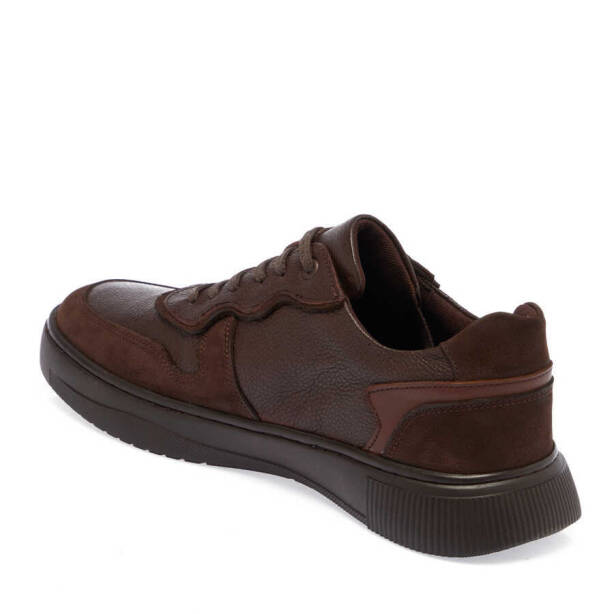 Kahverengi Hakiki Deri Erkek Sneaker - E24I1AY56908-H2D - 3