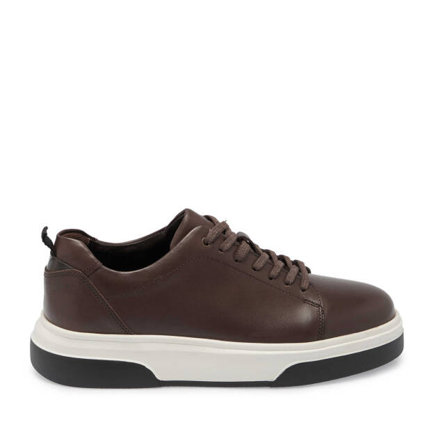 Kahverengi Deri Erkek Sneaker - E24S1AY56937-B90 - Tergan